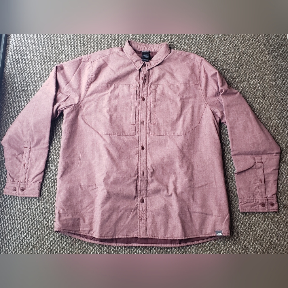 The North Face, Red, Down button up, XL